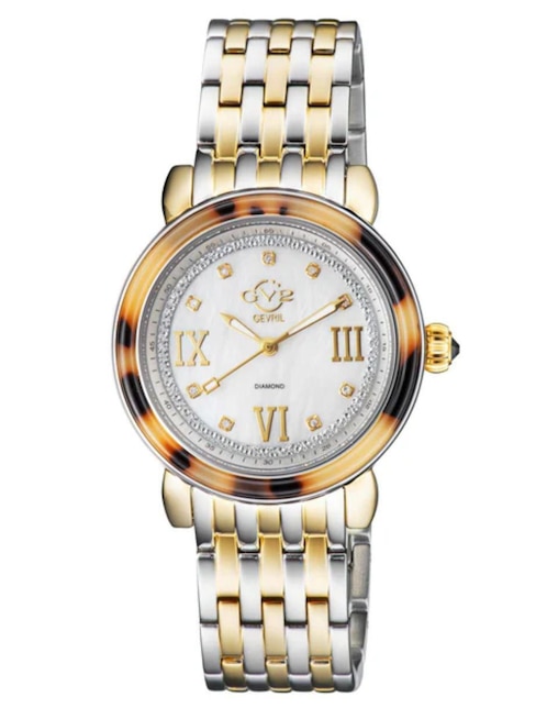 Reloj Marsala Tortoise Diamond para mujer 9854B 1