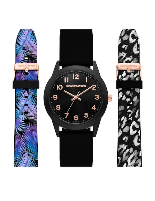 Set Reloj Printed Interchangeable Straps para mujer Sr9150 1
