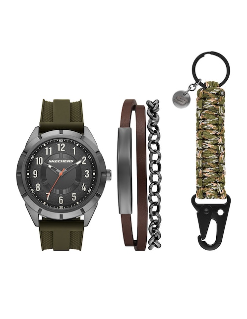 Set Reloj Nylon Cord Keychain para hombre Sr9143 1