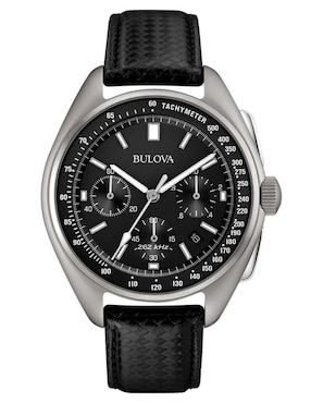 Box Set Reloj Bulova Cronógrafo Lunar Pilot Para Hombre 96B251