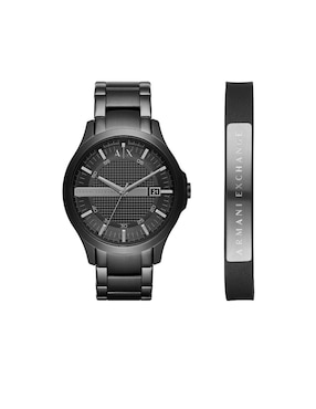 Box Set Reloj Armani Exchange Hampton Para Hombre AX7101