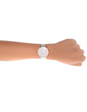 Reloj Nine West Silver Collection para mujer NW1981GYRT
