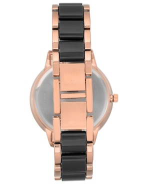 Reloj Anne Klein Black & Gold Collection para mujer AK1412BKRG