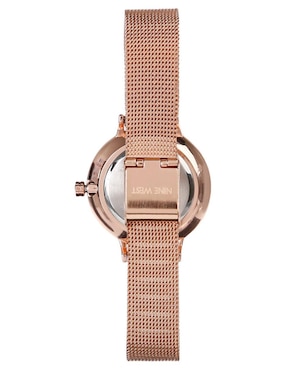 Reloj Nine West Rose Gold Collection para mujer NW2228SVRG