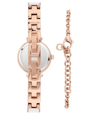 Reloj Anne Klein White And Gold para mujer AK3620WTST