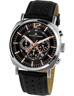 Reloj Jacques Lemans 1-1645J LUGANO Cronógrafo-Negro