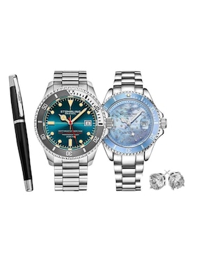 Reloj Stuhrling Aquadiver/Vogue Unisex 883H.04/3977.2 SET