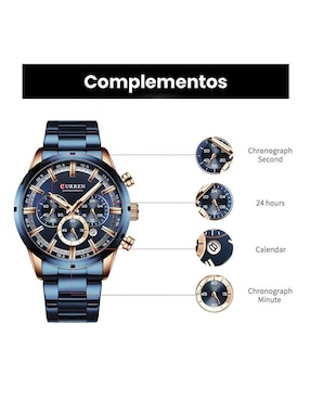 Reloj Fashion Crystals Curren para hombre 8355