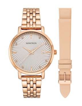 Reloj Armitron Rose Gold Collection para mujer 755835svrgst