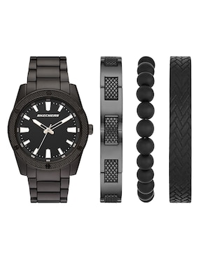 Set Reloj Skechers Knurling Bracelet Set Para Hombre Sr9078