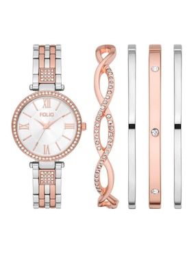 Box Set Reloj Mass Market Para Mujer FMDFL2037