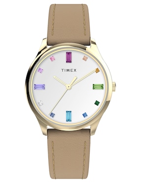 Reloj Timex Dress 32mm Crystal Dial Para Mujer Tw2v763006p