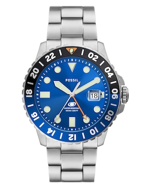 Reloj Fossil Blue Edición Especial GMT Para Hombre FS5991