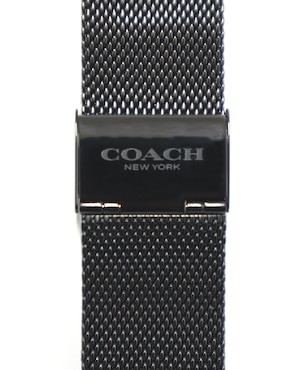 Correa para reloj Coach para Apple de metal con acabado brillante