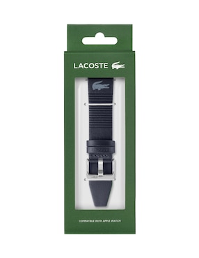 Correa para reloj Lacoste para Apple de piel con acabado liso y brillante