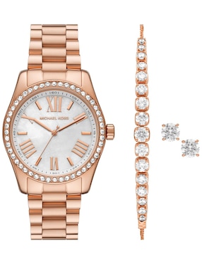 Box Set De Reloj Michael Kors Lexington Para Mujer MK1088