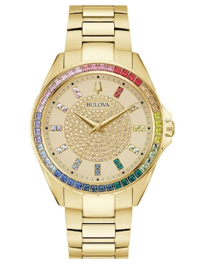 Reloj Bulova Cristales Phantom Para Mujer 97A179