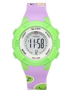 Reloj Slop Morado Print Smile Para Niña Sw8825lk6