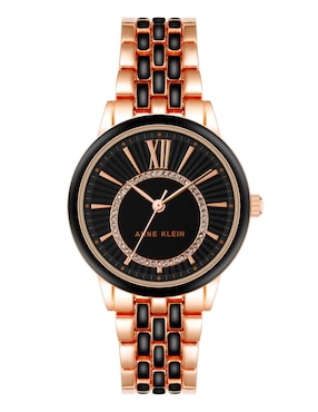 Reloj Anne Klein Rose Gold Collection Para Mujer AK3924BKRG