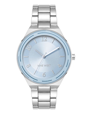 Reloj Nine West Silver Collection Para Mujer Nw3019lbsv