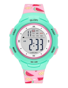 Reloj Slop Verde Print Sandias Para Niña Sw8217lk19