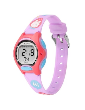 Reloj Slop Rosa Print Gatos para niña SW8207LK4