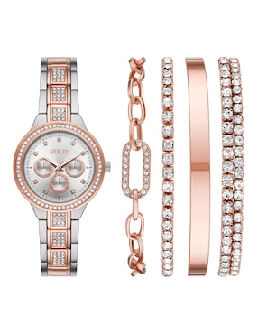 Box Set Reloj Mass Market Para Mujer Fmdfl2050