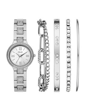 Box Set Reloj Mass Market Para Mujer Fmdfl2049