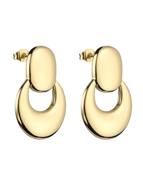 Aretes de luna Enso con acabado brillante
