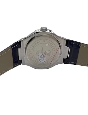 Reloj Poedagar para hombre ACERO AZUL PIEL