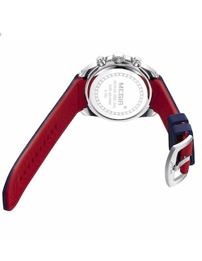Reloj Megir para hombre AZUL NARANJA CRONO