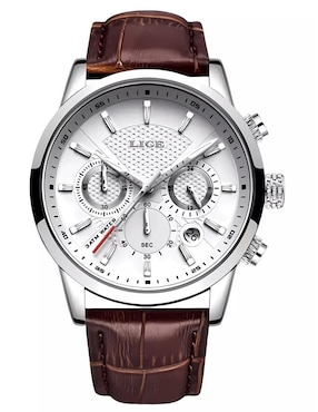Reloj Lige para hombre CRONO BLANCO CAFE