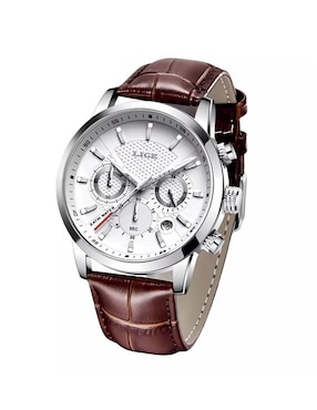 Reloj Lige para hombre CRONO BLANCO CAFE