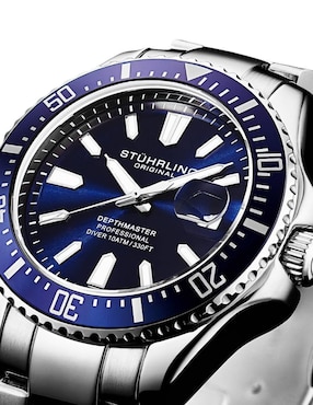 Reloj Stuhrling Aquadiver para hombre Set 3950A.2 & Pluma