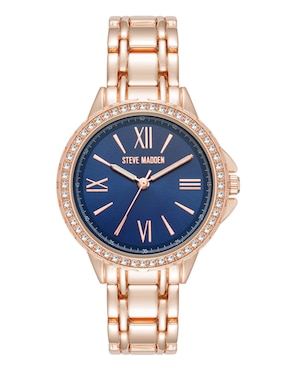 Reloj Steve Madden ROSE GOLD COLLECTION para mujer SM8100NVRG