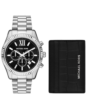 Box Set Reloj Michael Kors Lexington Para Hombre MK1091SET