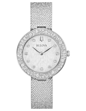 Reloj Bulova Champagne Para Mujer 96l329