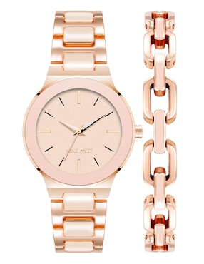 Box Set Reloj Nine West Rose Gold Collection Para Mujer NW3136RGST