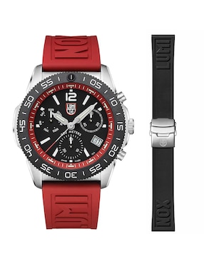 Box Set Reloj Luminox Pacific Diver Chronograph Series Para Hombre Xs.3155.set