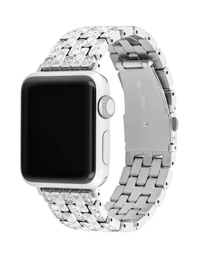 Correa smartwatch para reloj Strapcode de acero con aplicación de pedrería de fantasía
