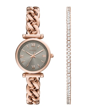 Box Set Reloj Fossil Carlie Para Mujer ES5378SET