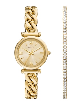 Box Set Reloj Fossil Carlie Para Mujer ES5387SET