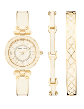 Box Set Reloj Anne Klein Blush Collection Para Mujer AK3296IVST