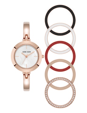 Box Set Reloj Anne Klein Rose Gold Collection Para Mujer AK5110RGST