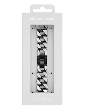Correa smartwatch para reloj Apple de acero con logotipo