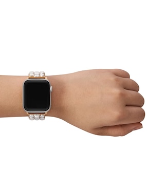 Correa smartwatch para reloj Apple de acero con corazones