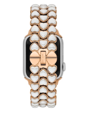 Correa smartwatch para reloj Apple de acero con corazones
