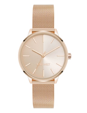 Reloj Nine West Rose Gold Collection Para Mujer Nw3176rgrg