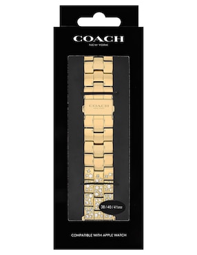 Correa para reloj Coach para Apple con temática propia de la marca
