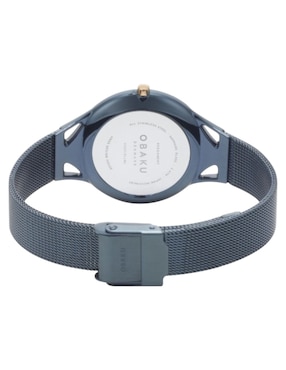 Reloj Obaku Denmark Pergament Marine para mujer V302LXLLML